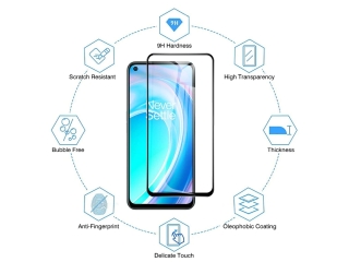 OnePlus Nord CE 2 Lite 5G 100% Vollbild Panzerglas Schutzfolie 2.5D 9H