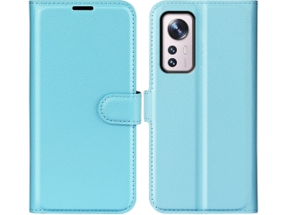 Xiaomi 12X Lederhülle Portemonnaie Karten Etui hellblau