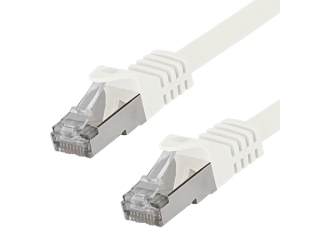 V7 RJ45 LAN Ethernet Kabel Cat6 STP 1 Gbit weiss 10 Meter