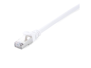 V7 RJ45 LAN Ethernet Kabel Cat6 STP 1 Gbit weiss 1 Meter