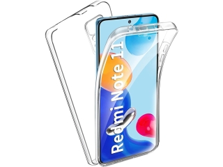 Xiaomi Redmi Note 11 Touch Case 360 Grad Rundumschutz transparent