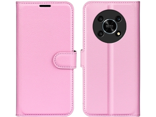 Honor Magic4 Lite 5G Lederhülle Portemonnaie Karten Etui rosa