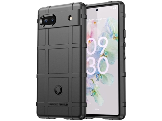 Google Pixel 6a Rugged Shield Anti-Shock Case schwarz