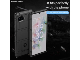 Google Pixel 6a Rugged Shield Anti-Shock Case schwarz