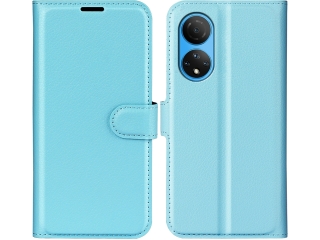 Honor X7 Lederhülle Portemonnaie Karten Etui hellblau