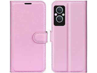 Oppo Reno8 Lite 5G Lederhülle Portemonnaie Karten Etui rosa