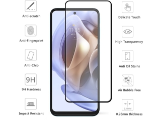 Motorola Moto G31 100% Vollbild Panzerglas Schutzfolie 2.5D 9H