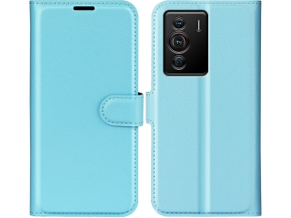 Sony Xperia 10 IV Lederhülle Portemonnaie Karten Etui hellblau