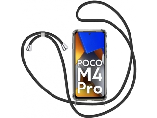 Xiaomi Poco M4 Pro 4G Handykette Necklace Hülle Gummi transparent