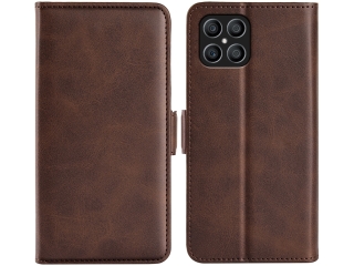 Honor X8 Leder Hülle Karten Ledertasche mokka