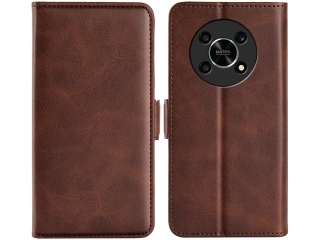 Honor Magic4 Lite 5G Leder Hülle Karten Ledertasche mokka