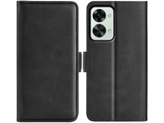 OnePlus Nord 2T Leder Hülle Karten Ledertasche schwarz