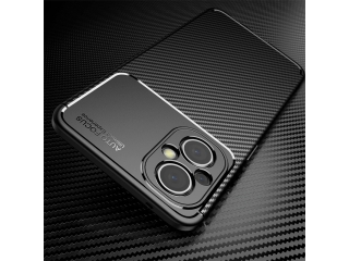 Oppo Reno8 Lite 5G Carbon Design Hülle TPU Case flexibel schwarz