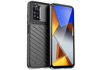 Xiaomi Poco M4 Pro 4G SpaceCase Stripes Impact-Resistant Hülle schwarz