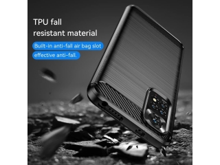 Xiaomi Redmi Note 11S Carbon Gummi Hülle TPU Case schwarz