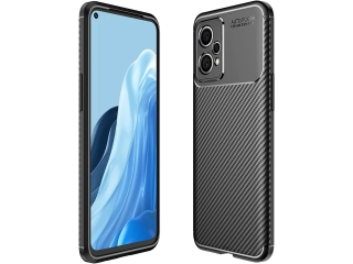 OnePlus Nord CE 2 Lite 5G Carbon Design Hülle TPU Case flexibel schwarz