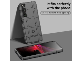 Sony Xperia 1 IV Rugged Shield Anti-Shock Case schwarz