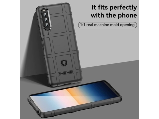 Sony Xperia 10 IV Rugged Shield Anti-Shock Case schwarz