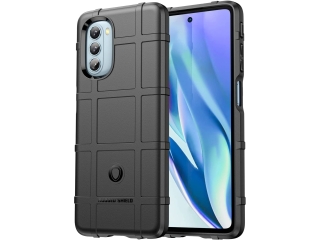 Motorola Moto G51 5G SpaceCase Stripes Impact-Resistant Hülle schwarz