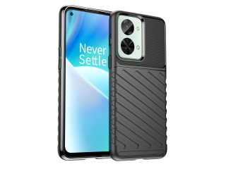 OnePlus Nord 2T SpaceCase Stripes Impact-Resistant Hülle schwarz