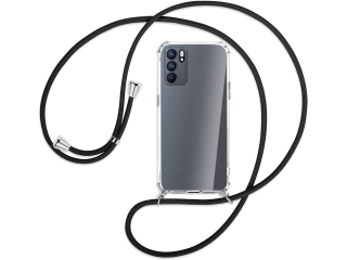 Oppo Reno6 Pro 5G (MediaTek) Handykette Necklace Hülle Gummi transparent