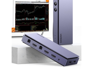 UGREEN 2-in-1 HDMI USB KVM Switchbox mit Splitscreen Funktion