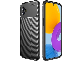 Samsung Galaxy XCover6 Pro Carbon Design Hülle TPU flexibel schwarz