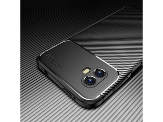 Samsung Galaxy XCover6 Pro Carbon Design Hülle TPU flexibel schwarz