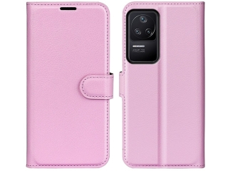 Xiaomi Poco F4 Lederhülle Portemonnaie Karten Etui rosa