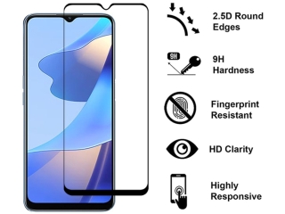 Oppo A54s 100% Vollbild Panzerglas Schutzfolie 2.5D 9H