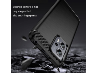 Xiaomi Poco X4 GT Carbon Gummi Hülle TPU Case schwarz