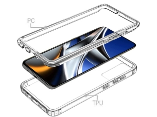 Xiaomi Poco X4 Pro 5G Touch Case 360 Grad Rundumschutz transparent