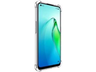 Oppo Reno8 5G Hülle Crystal Clear Case Bumper transparent