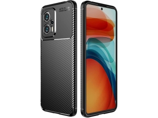 Xiaomi Poco X4 GT Carbon Design Hülle TPU Case flexibel schwarz