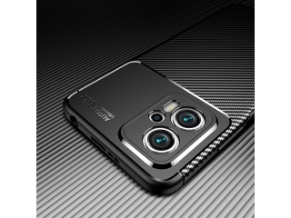 Xiaomi Poco X4 GT Carbon Design Hülle TPU Case flexibel schwarz