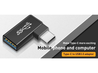 USB-C auf USB-A Adapter abgewinkelt 90 Grad