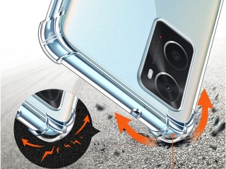 Oppo A76 Hülle Crystal Clear Case Bumper transparent