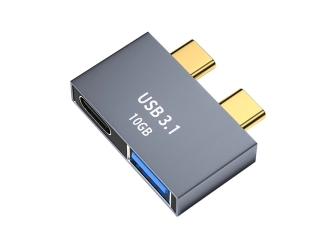 Doppel USB-C auf USB-C / USB-A 3.1 Adapter für Apple MacBook