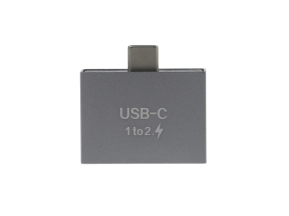 USB-C auf Doppel USB-C Splitter Charge Adapter