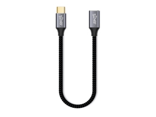 Kurzes USB C Verlängerungs Kabel 25cm Data & Charge