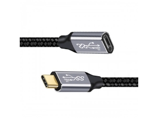 Kurzes USB C Verlängerungs Kabel 25cm Data & Charge