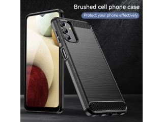 Samsung Galaxy A13 4G Carbon Gummi Hülle TPU Case schwarz