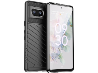 Google Pixel 7 SpaceCase Stripes Impact-Resistant Hülle schwarz