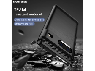Google Pixel 7 Carbon Gummi Hülle TPU Case schwarz
