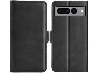 Google Pixel 7 Pro Leder Hülle Karten Ledertasche schwarz