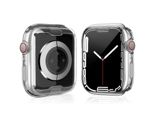 Apple Watch 45mm Gummi Hülle TPU Clear Case Schutzhülle