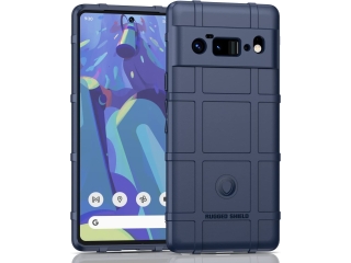 Google Pixel 6 Pro Rugged Shield Anti-Shock Case navy blau