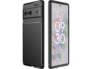 Google Pixel 7 Carbon Design Hülle TPU Case flexibel schwarz