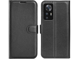 Xiaomi 12T Pro Lederhülle Portemonnaie Karten Etui schwarz