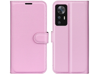 Xiaomi 12T Pro Lederhülle Portemonnaie Karten Etui rosa
